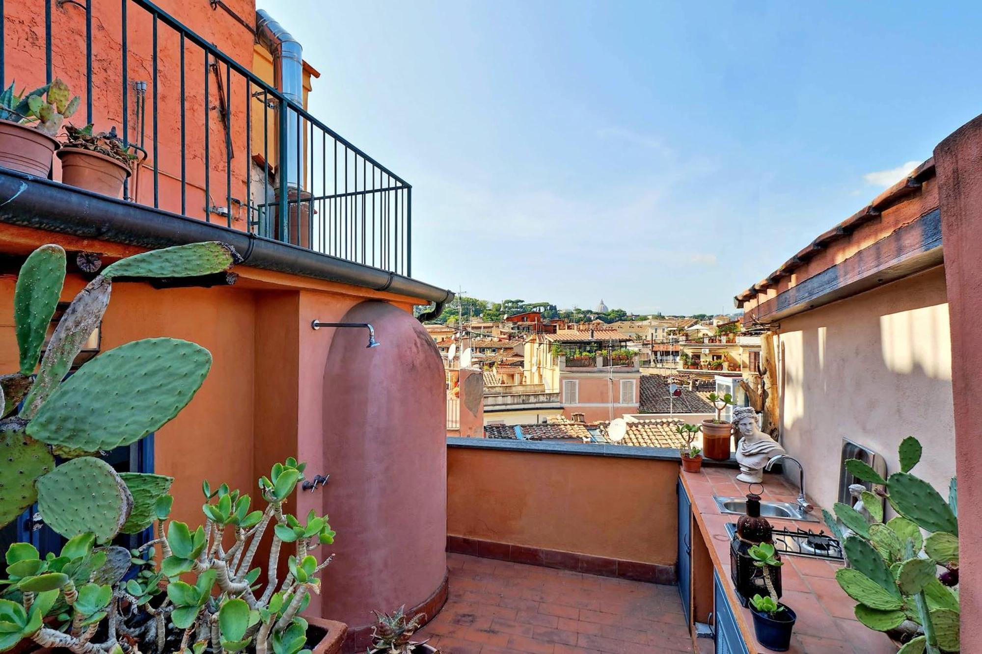 Vicolo Del Cinque Penthouse | Romeloft Apartment ภายนอก รูปภาพ